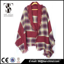 2015 winter red new design reversible shawl scarf new design shawl